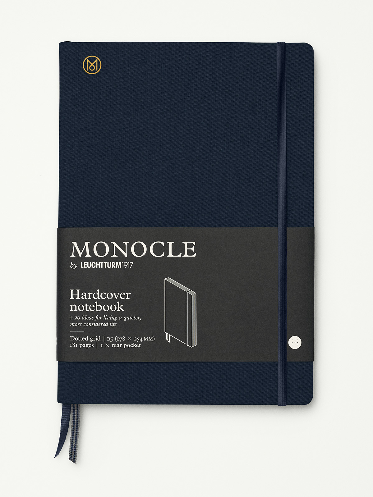 Large B5 hardcover linen notebook 